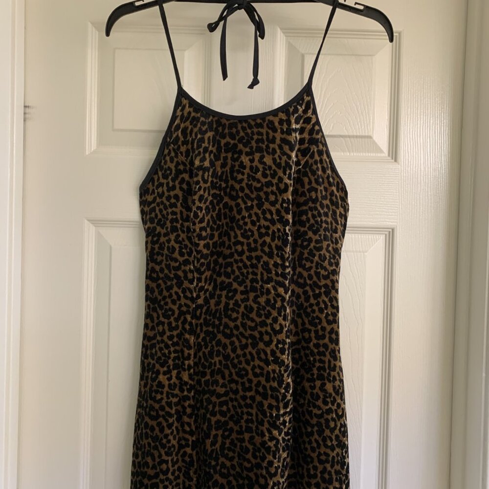 Sharnel Leopard Halter Dress